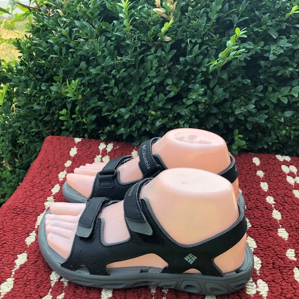 Columbia Omni Grip Kids Boy’s Black Strap Sport Sandals Size 3